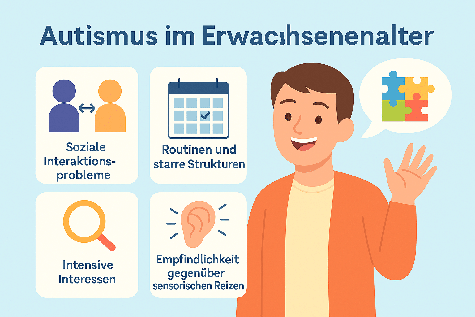 Autismus im Erwachsenenalter: Symptome erkennen - PCM